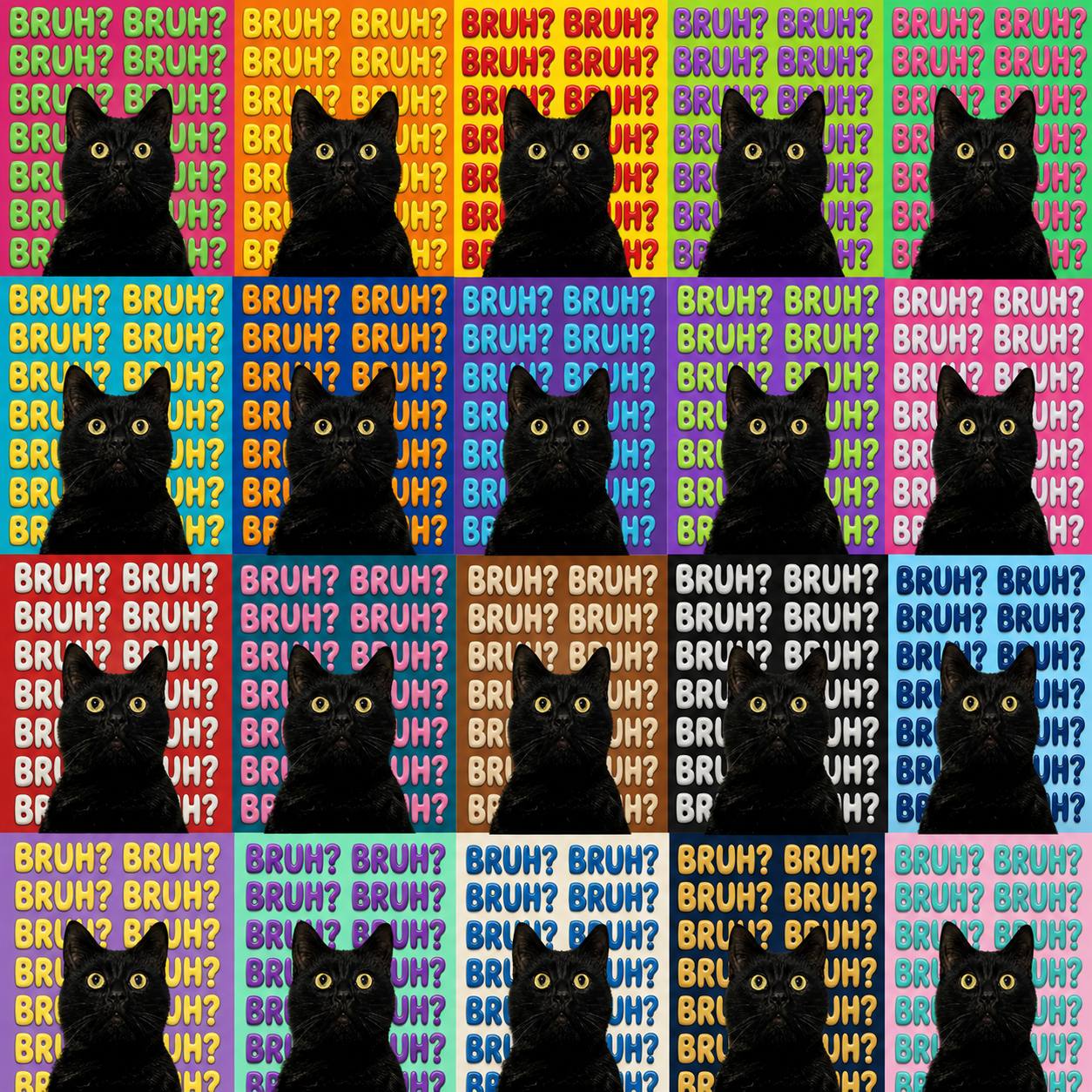 BRUH Warhol Meme Grid